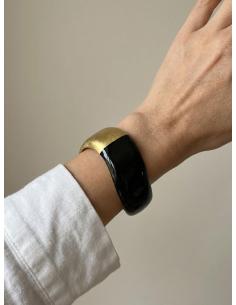 BRAZALETES ORIGINALES ANCHOS EN DORADO Y NEGRO | PULSERAS DIA Y NOCHE 2