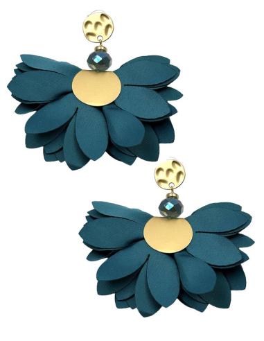 Pendientes de Tela Tipo Abanico para Flamenca, Invitada y Eventos