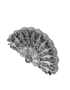BROCHES PEQUEÑOS PLATEADOS ABANICO VINTAGE | ACCESORIO MUJER