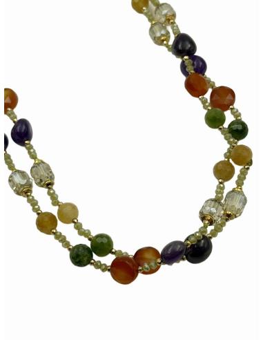 COLLARES LARGOS DE PIEDRAS NATURALES EN MULTICOLOR | INVITADA BAUTIZO