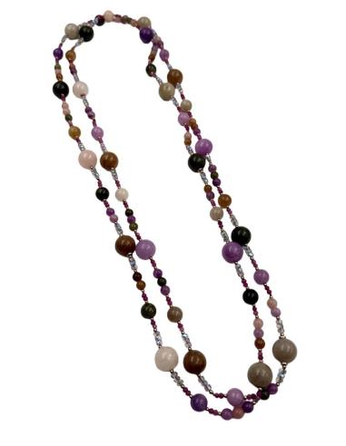 COLLARES ELEGANTES MALVAS Y VERDES PARA BAUTIZO | INVITADA COMUNION
