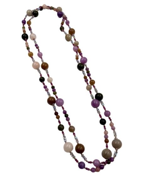 COLLARES ELEGANTES MALVAS Y VERDES PARA BAUTIZO | INVITADA COMUNION