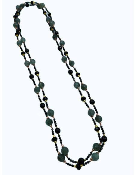 COLLARES ELEGANTES NEGROS Y VERDES PARA COMUNION | INVITADAS