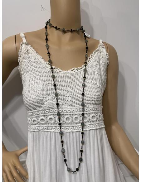 COLLARES ELEGANTES NEGROS Y VERDES PARA COMUNION | INVITADAS