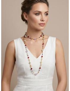 COLLARES PARA MUJER DE PIEDRA GRANATE Y AMATISTA | INVITADA BAUTIZO