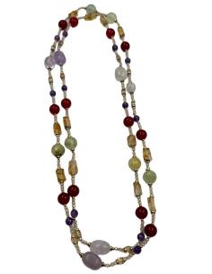 COLLARES PARA MUJER DE PIEDRA GRANATE Y AMATISTA | INVITADA BAUTIZO 2