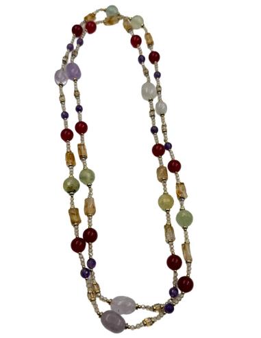COLLARES PARA MUJER DE PIEDRA GRANATE Y AMATISTA | INVITADA BAUTIZO