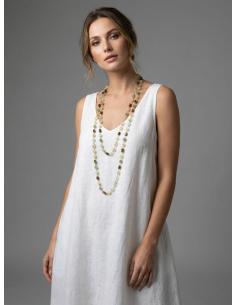 COLLARES PARA MUJER LARGOS VERDES Y AMARILLOS | ELEGANTE CASUAL 2