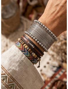 PULSERAS PLATEADAS ESTILO BRAZALETE SEMANARIO | MUJER CASUAL 2