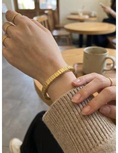 PULSERAS MUJER DORADAS ELASTICAS DE FIESTA Y BODA | DIA Y NOCHE 2