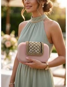 BOLSOS INVITADAS DE BODA ROSAS DE SOLAPA DECORADA | CLUTCH VERANO 2