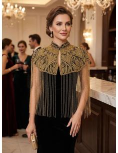 CAPA JOYA NEGRA CON DORADO | FIESTAS DE ALTO NIVEL GLAMOUR NOCTURNO 2