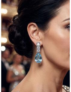 PENDIENTES BODA AGUAMARINA LAGRIMA AZUL Y CIRCON | MADRINA INVITADA 2