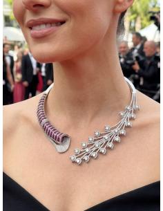 COLLARES DE INVITADA Y MADRINA CON PEDRERIA FUCSIA | JOYA CIRCON 2