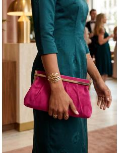 Bolso invitada boda y fiesta fucsia gran capacidad | bautizo y comunion 2