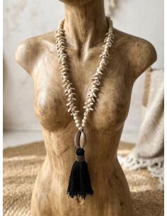COLLARES LARGOS MUJER DE CONCHAS ROSARIO IBICENCO | VERANO