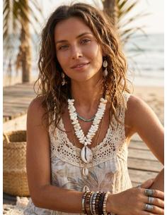 COLLARES LARGOS BLANCOS Y NEGROS CON CONCHAS | ESTILO IBIZA 2