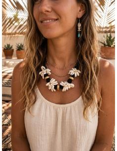 COLLARES TRIBALES DE CONCHAS CON ALMA MARINA | DISEÑO ARTESANAL 2