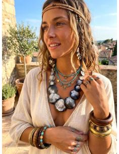 COLLARES DE ASTA COLECCION AFRICANA ELEGANTE | BISUTERIA HUESO 2