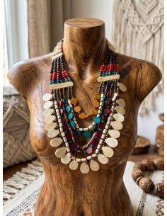 COLLARES ARTESANALES EXCLUSIVOS BABERO AFRICANO | HUESO Y MADERA
