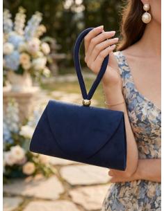 ORIGINAL BOLSO DE MANO AZUL MARINO CON ASA 2