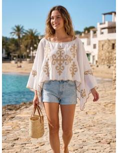 CAPAS VERANIEGAS PARA MUJER BLANCAS CON BORDADOS | MODA VERANO IBIZA 2