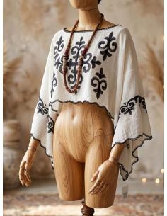 CAPAS VERANIEGAS PARA MUJER BEIGE CON BORDADOS | MODA VERANO IBIZA