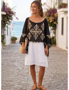 CAPAS VERANIEGAS PARA MUJER NEGRAS CON BORDADOS | MODA VERANO IBIZA 2