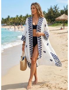 KIMONO CAFTAN MODA MUJER BLANCOS CON BORDADOS | MODA VERANO IBIZA 2
