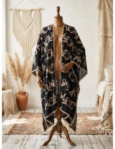 KIMONO CAFTAN MODA PARA MUJER EN NEGRO | MODA VERANO IBIZA