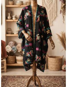 KIMONO CAFTAN DE MODA PARA MUJER EN NEGRO | MODA VERANO IBIZA
