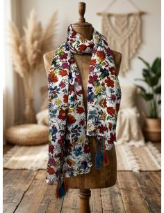 PAÑUELOS PARA MUJER FLORALES EN MULTICOLOR | MODA BOHO IBIZA