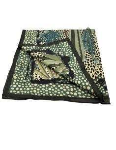 PAÑUELOS CUELLO MUJER VERDES CON TOPOS Y CACTUS | MODA CASUAL