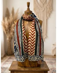 PAÑUELOS MUJER AZULES MARINO ESTILO ETNICO | MODA CASUAL BOHO CHIC