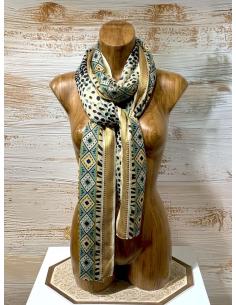 PAÑUELOS ANIMAL PRINT AZULES ESTILO BOHO CHIC | MODA CASUAL