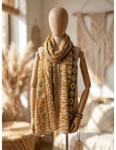 PAÑUELOS ANIMAL PRINT MARRONES ESTILO BOHO CHIC | MODA CASUAL