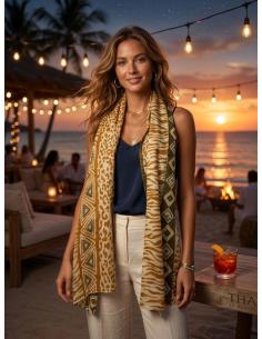 PAÑUELOS ANIMAL PRINT MARRONES ESTILO BOHO CHIC | MODA CASUAL 2