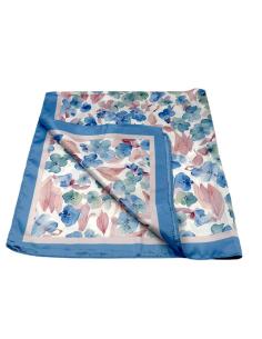 PAÑUELOS CUELLO MUJER AZULES Y ROSAS CON FLORES | MODA CASUAL
