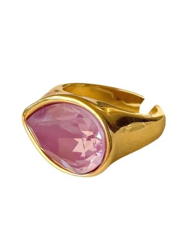 ANILLOS INVITADA Y MADRINA DE BODA GOTA BUGAMBILIA | JOYA BAÑO ORO