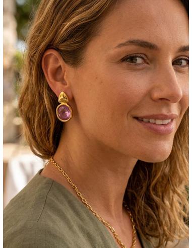 PENDIENTES BUGAMBILIAS PARA MADRINA E INVITADA | JOYA BODA Y GALA