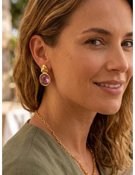 PENDIENTES BUGAMBILIAS PARA MADRINA E INVITADA | JOYA BODA Y GALA