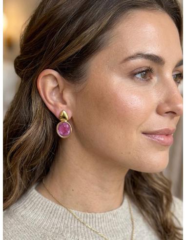 PENDIENTES BUGAMBILIAS PARA MADRINA E INVITADA | JOYA BODA Y GALA
