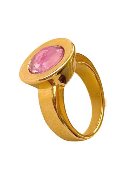 ANILLOS BUGAMBILIAS MUY ELEGANTES PARA BODAS | JOYA BAÑO ORO