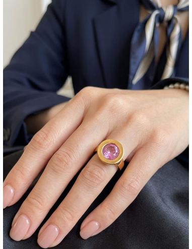ANILLOS BUGAMBILIAS MUY ELEGANTES PARA BODAS | JOYA BAÑO ORO
