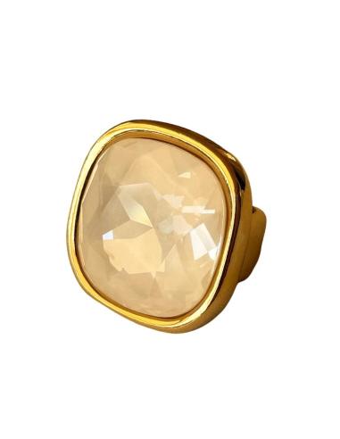 ANILLOS BLANCOS GRANDES DE GALA Y BODA | JOYA BAÑO ORO