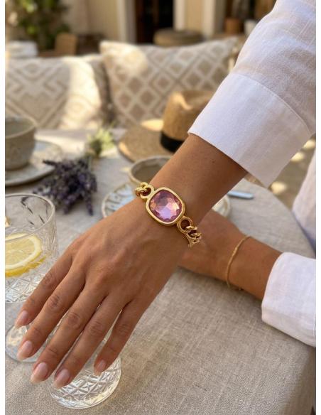 PULSERAS ELEGANTES DE GALA Y BODA BUGAMBILIAS | JOYA BAÑO ORO