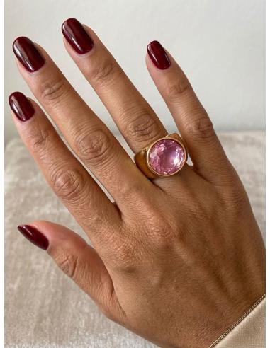 ANILLOS PARA MUJER DESTELLOS BUGAMBILIA PARA BODAS | JOYA BAÑO ORO