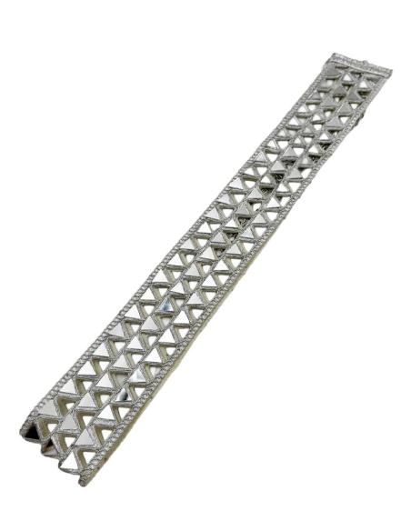 CINTURONES PLATEADOS ESPEJO PARA INVITADAS DE BODA | ACCESORIOS MUJER