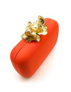 BOLSOS INVITADA DE BODA NARANJAS CIERRE ORQUIDEA | OTOÑO INVIERNO