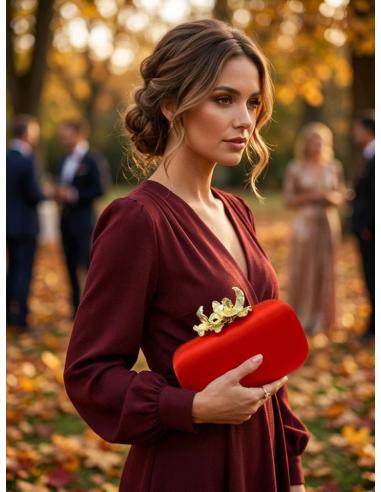 BOLSOS ELEGANTE ROJOS PARA BODAS Y FIESTAS | INVITADA MODA OTOÑO